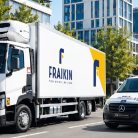 Camion et utilitaire Fraikin en livraison en ville