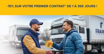 -15% SUR VOTRE PREMIER CONTRAT* DE 1 À 365 JOURS !