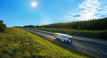 Camion Fraikin sur la route