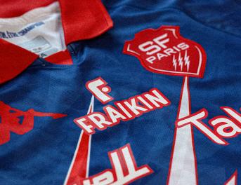 logo fraikin sur le nouveau maillot du stade français saison 2024/2025