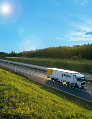 Camion Fraikin sur la route